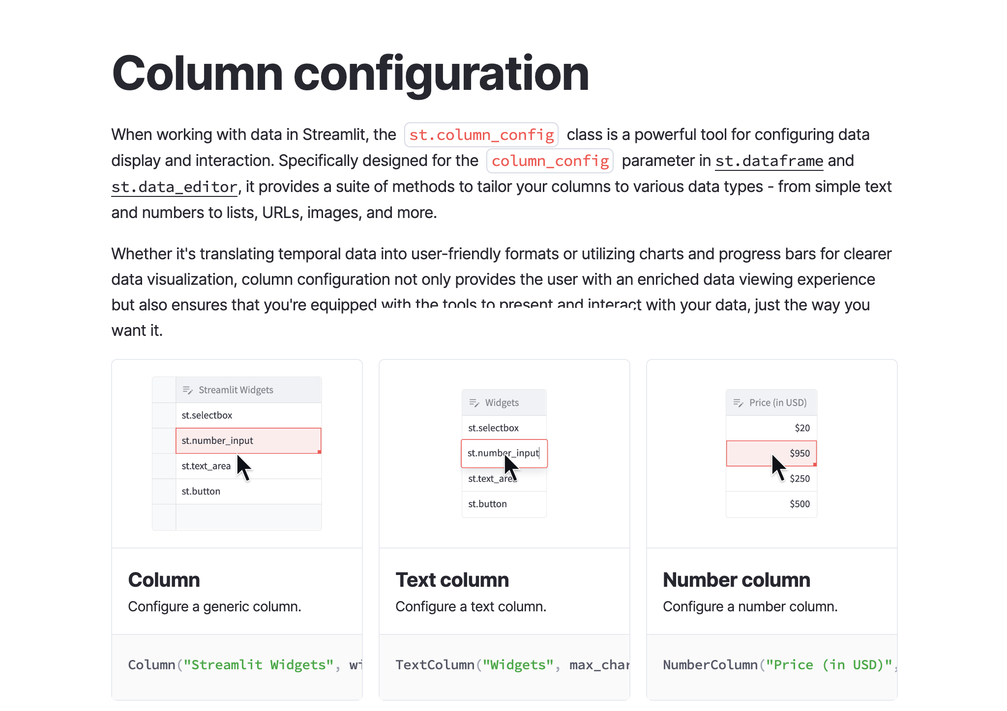 column-configuration-page