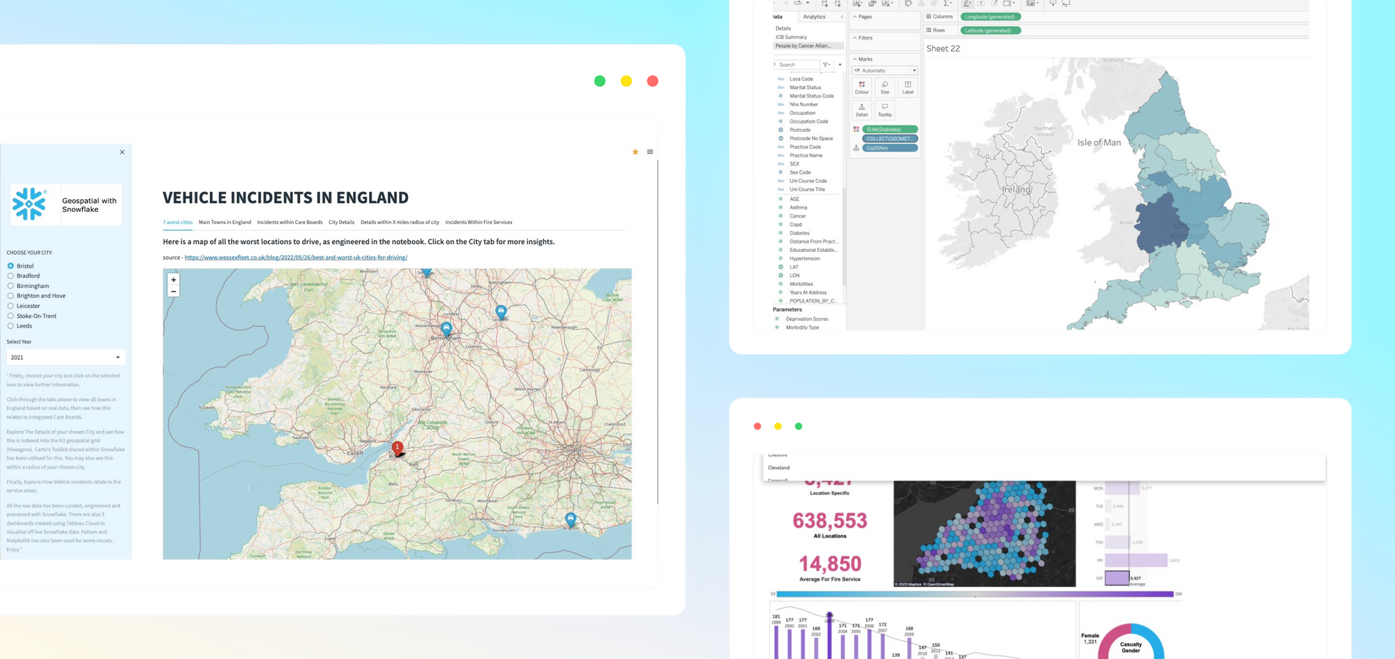 How to analyze geospatial Snowflake data in Streamlit