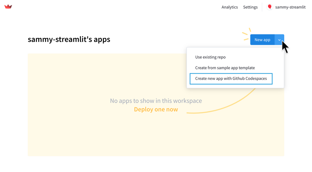 Develop Streamlit Apps In-browser With GitHub Codespaces