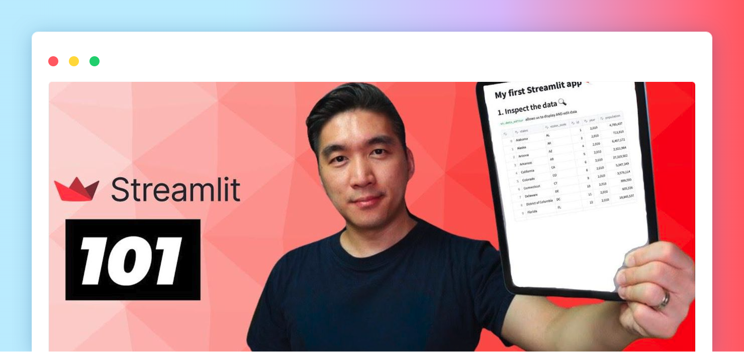 Streamlit 101: The fundamentals of a Python data app