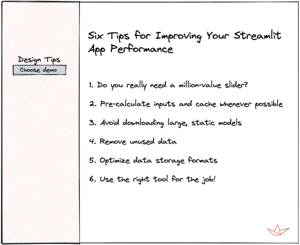 6 tips for improving your Streamlit app performance